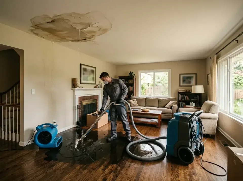 attic-pipe-burst-ceiling-drip-008 — frequently asked questions, Water Damage Restoration & Carpet Care in Mound, MN